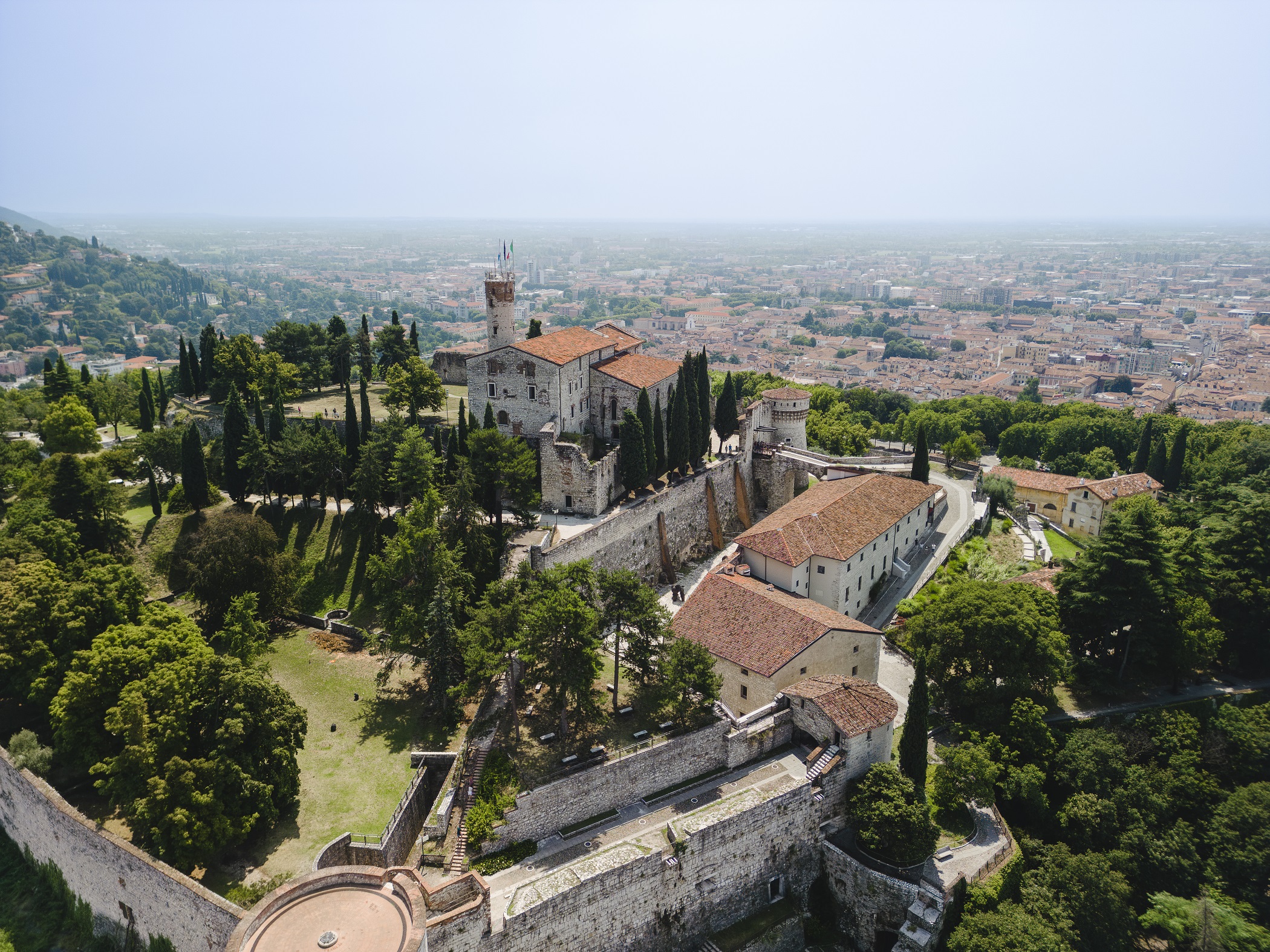 Castello di Brescia, dall'alto